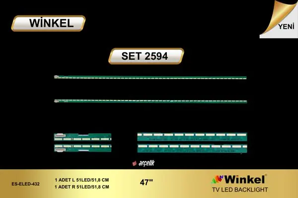 Arçelik 47 inç TV LED bar takımı Winkel SET 2594