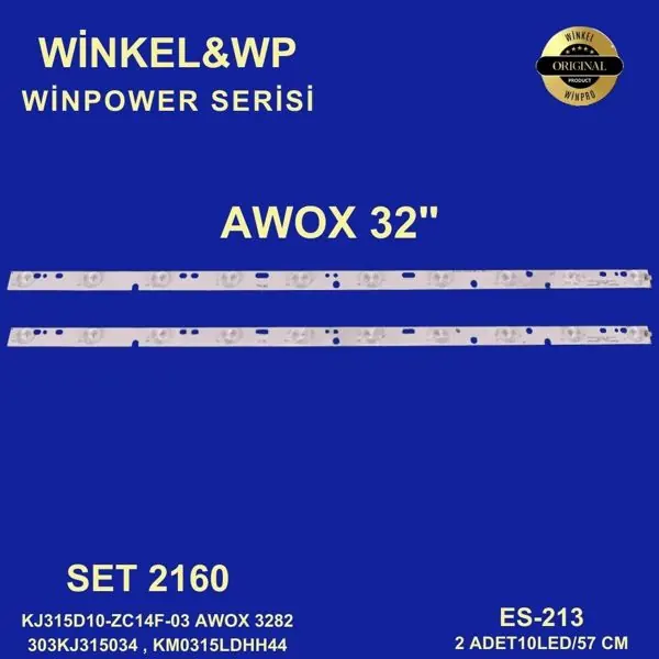 Awox 32 inç TV LED bar takımı Winkel&WP 2160
