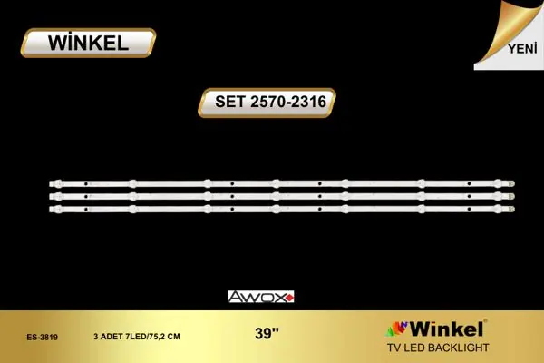 Awox 39 inç TV LED bar takımı Winkel SET 2570-2316