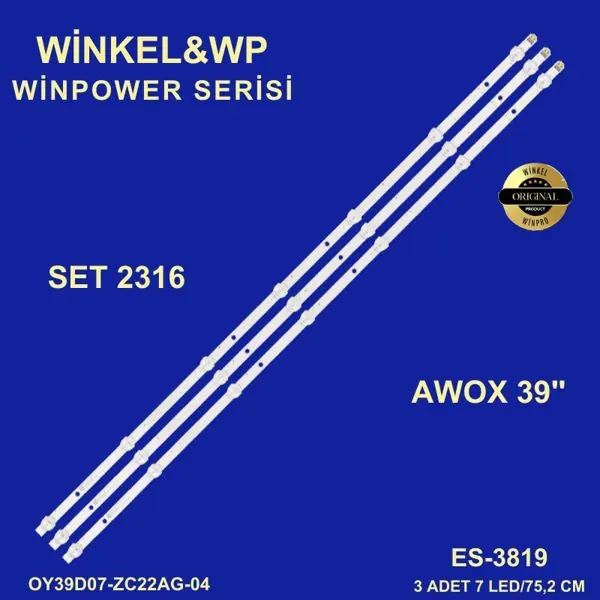 Awox 39 inç TV LED bar takımı Winkel&WP 2316-2570
