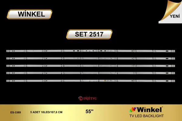 Dijitsu 55 inç TV LED bar takımı Winkel SET 2517