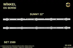 Sunny 22 inç LED bar takımı Winkel SET 2589