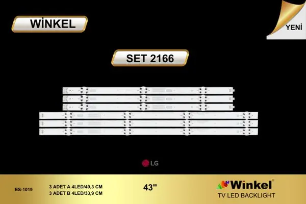 LG 43 inç TV LED bar takımı Winkel SET 2166
