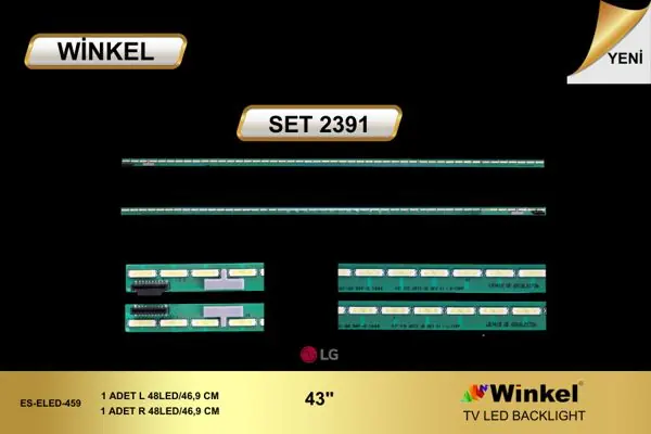 LG 43 inç TV LED bar takımı Winkel SET 2391
