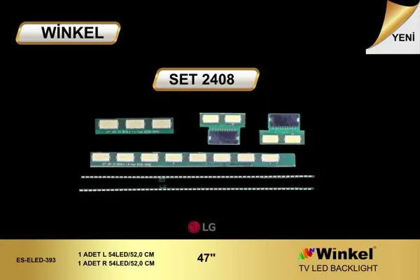 LG 47 inç TV LED bar takımı Winkel SET 2408