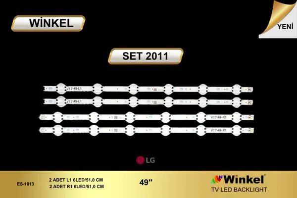 LG 49 inç TV LED bar takımı Winkel SET 2011