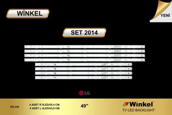 LG 49 inç TV LED bar takımı Winkel SET 2014