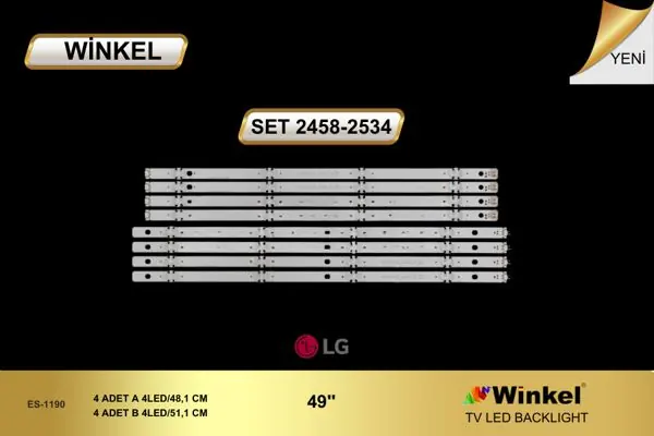 LG 49 inç TV LED bar takımı Winkel SET 2458-2534