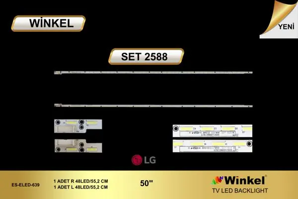LG 50 inç TV LED bar takımı Winkel SET 2588