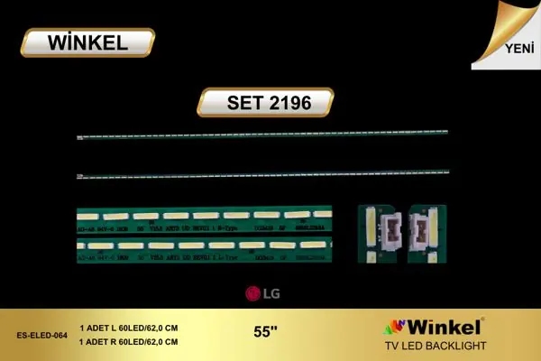 LG 55 inç TV LED bar takımı Winkel SET 2196