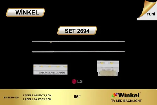 LG 65 inç TV LED bar takımı Winkel SET 2694