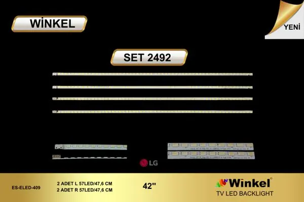 LG inç TV LED bar takımı Winkel SET 2492