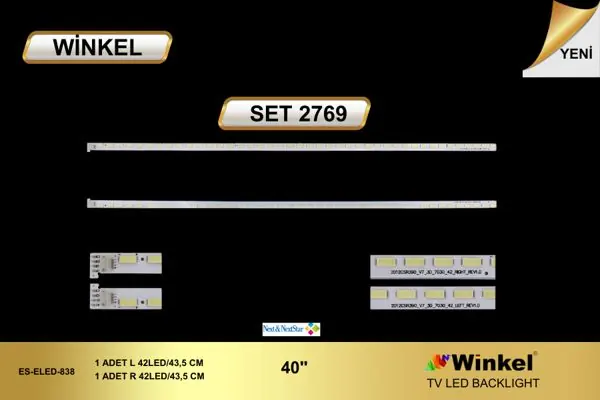 Next 39 inç TV LED bar takımı Winkel SET 2769