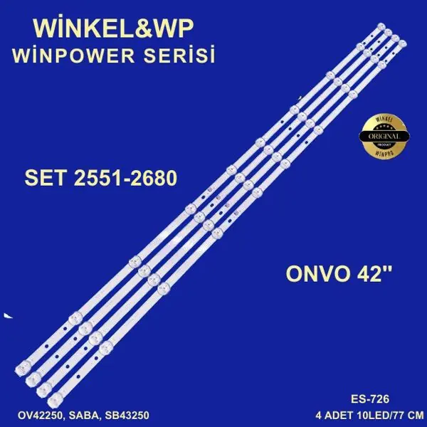 Onvo 42 inç TV LED bar takımı Winkel&WP 2551-2680
