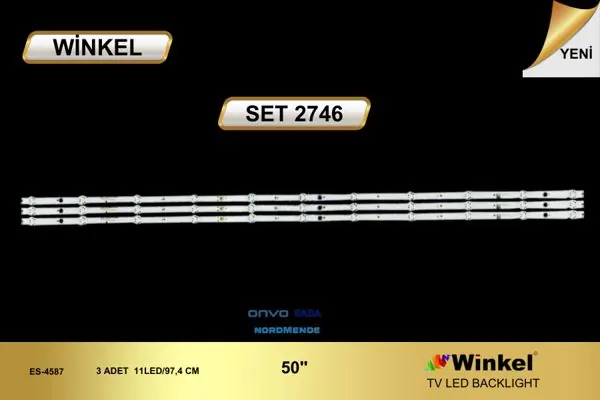Onvo 50 inç TV LED bar takımı Winkel SET 2746