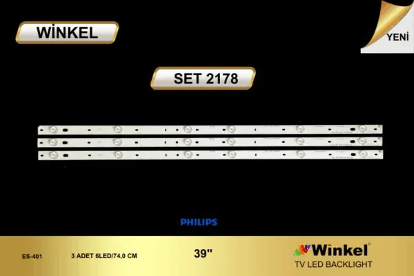 Philips 39 inç TV LED bar takımı Winkel SET 2178