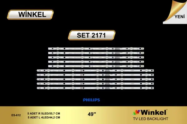 Philips 49 inç TV LED bar takımı Winkel SET 2171