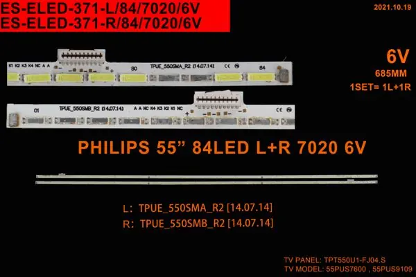 Philips 55 inç TV LED bar takımı Winkel SET 2355