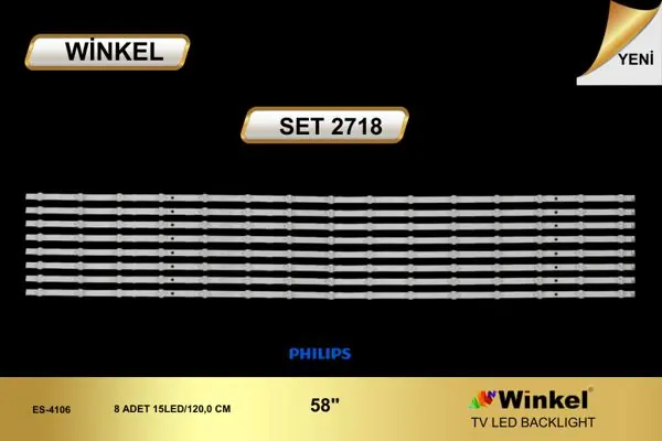 Philips 58 inç TV LED bar takımı Winkel SET 2718