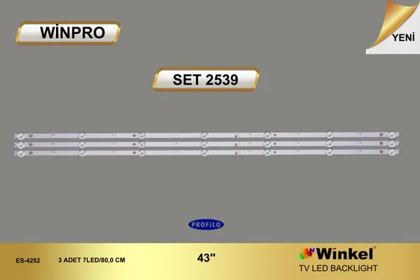 Profilo 43 inç TV LED bar takımı Winpro SET 2539
