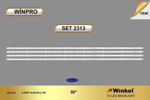 Profilo 50 inç TV LED bar takımı Winpro SET 2313