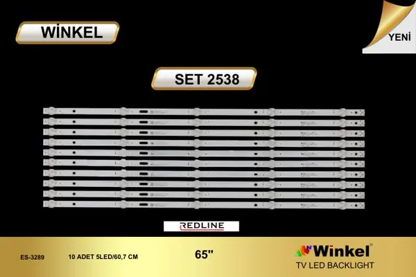 Redline 65 inç TV LED bar takımı Winkel SET 2538