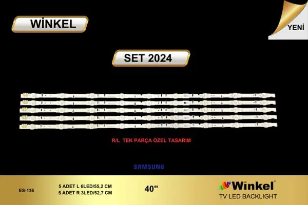 Samsung 40 inç TV LED bar takımı Winkel SET 2024