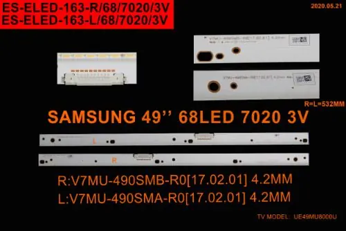 Samsung 49 inç TV LED bar takımı Winkel SET 2209