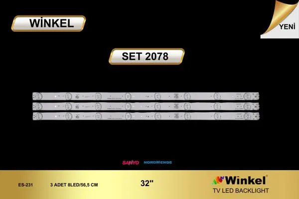 Sanyo 32 inç TV LED bar takımı Winkel SET 2078