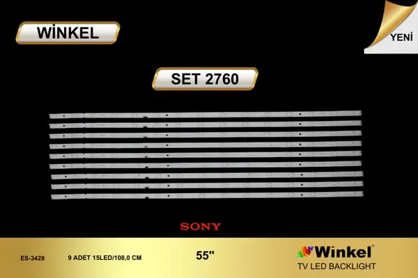 Sony 55 inç TV LED bar takımı Winkel SET 2760