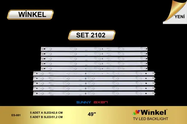 Sunny 49 inç TV LED bar takımı Winkel SET 2102