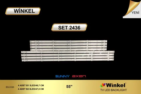 Sunny 55 inç TV LED bar takımı Winkel SET 2436