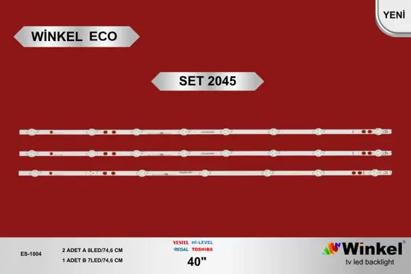 Vestel 40 inç TV LED bar takımı Winkel Eco SET 2045