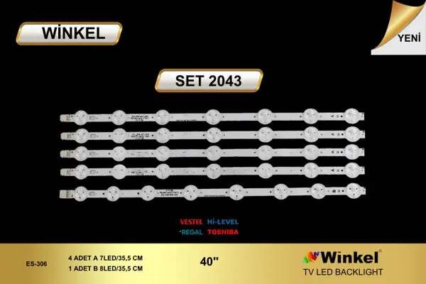 Vestel 40 inç TV LED bar takımı Winkel SET 2043