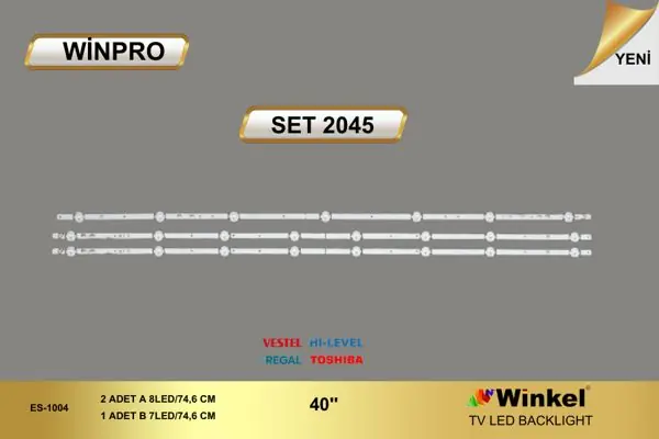 Vestel 40 inç TV LED bar takımı Winpro SET 2045