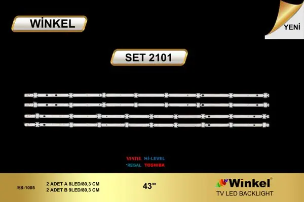 Vestel 43 inç TV LED bar takımı Winkel SET 2101