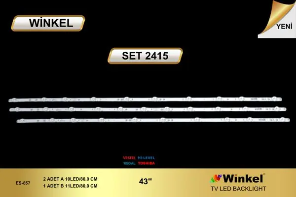 Vestel 43 inç TV LED bar takımı Winkel SET 2415
