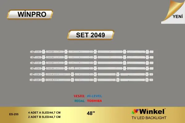 Vestel 48 inç TV LED bar takımı Winpro SET 2049