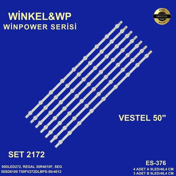 Vestel 50 inç TV LED bar takımı Winkel&WP 2172