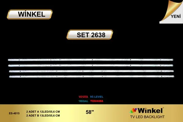 Vestel 58 inç TV LED bar takımı Winkel SET 2638